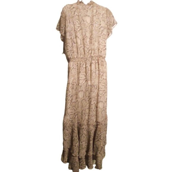 1.State Womens Snake Print Hi-Low Daytime Maxi Dress L - Picture 4 of 5